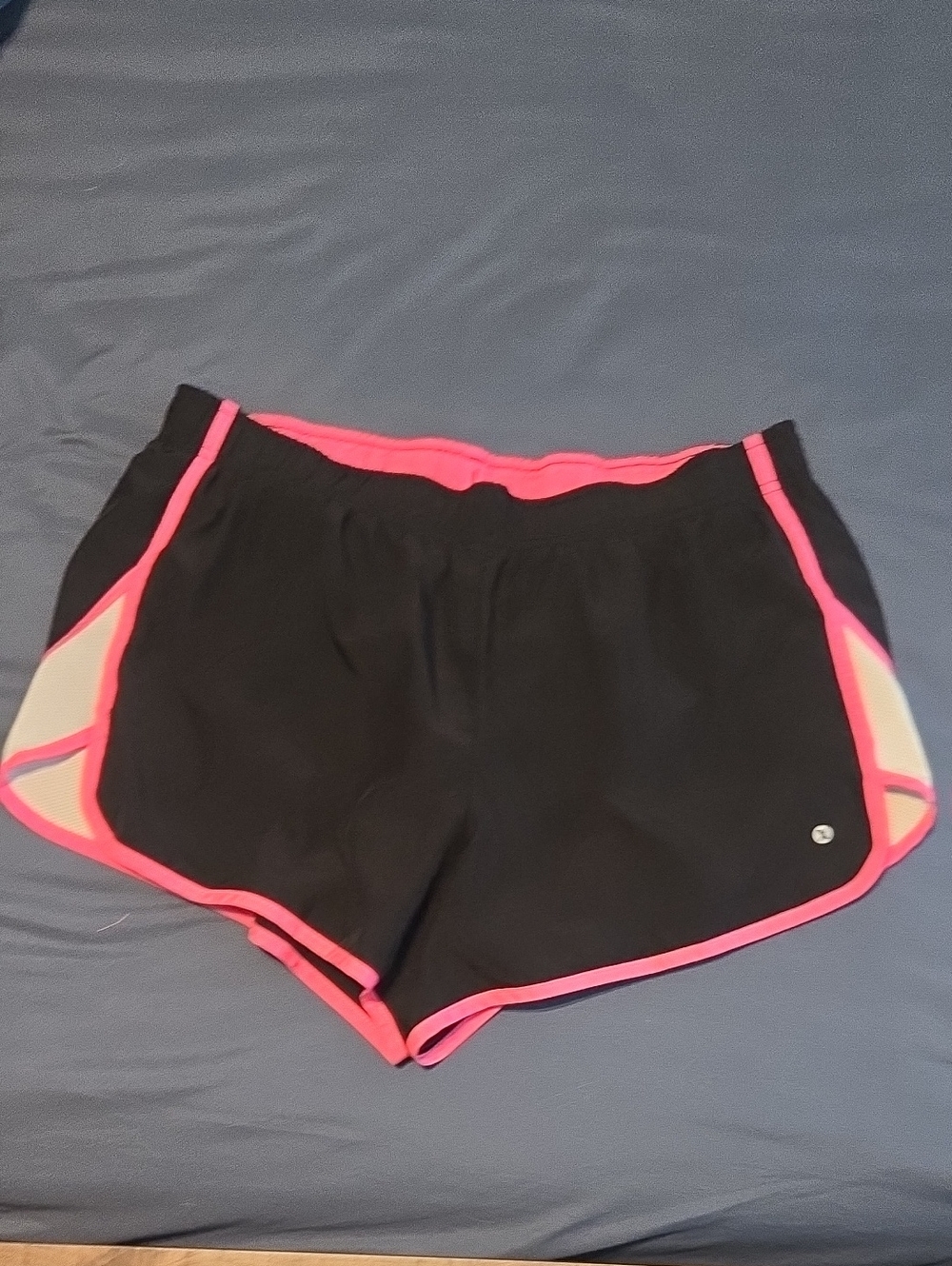 Xersion Black Shorts with Pink Trim
